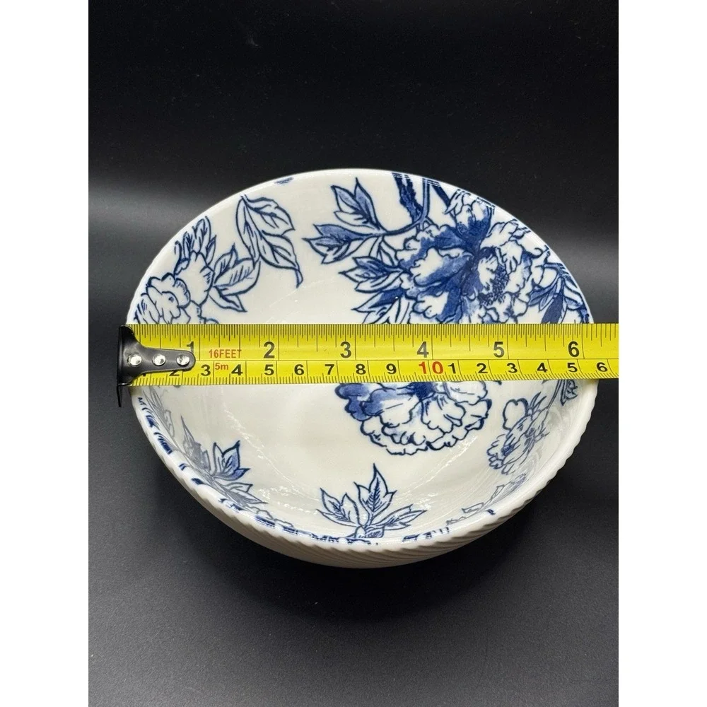 Cordon Bleu BIA Blue Floral Botanical Porcelain Bowl
